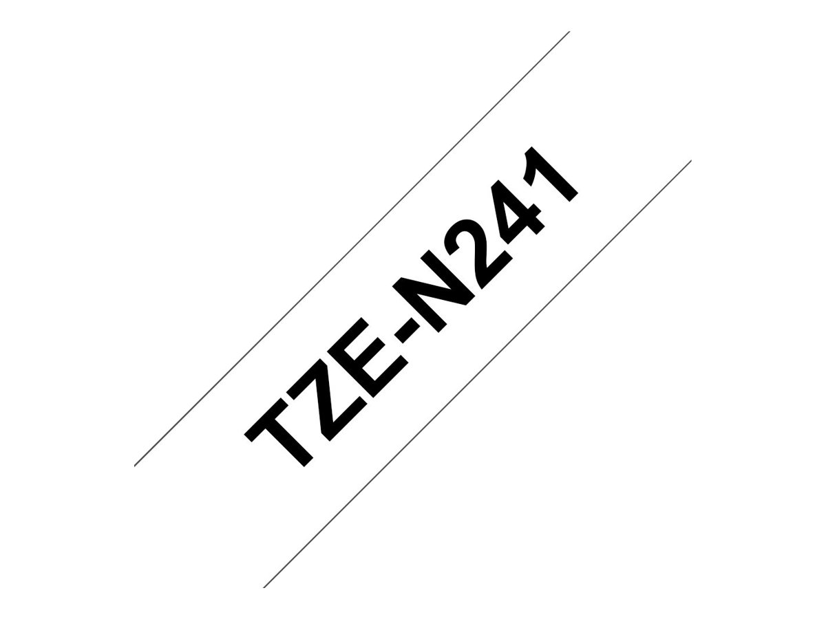 Brother TZe-N241 Schwarz auf Weiß