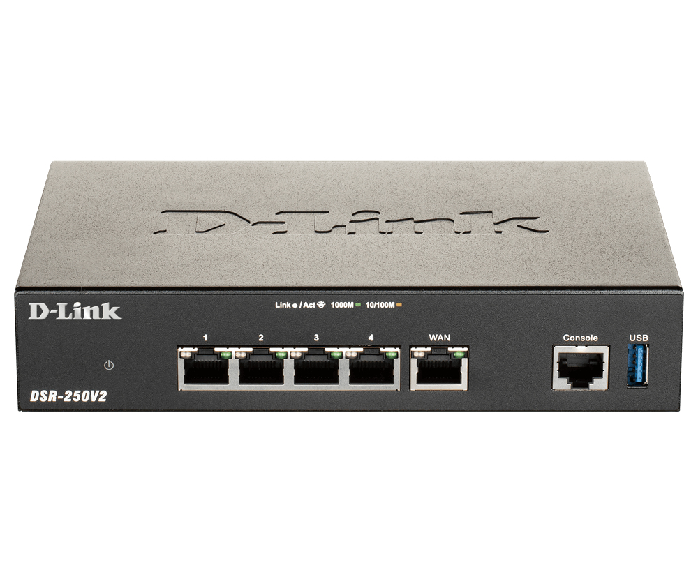 DLINK DSR250V2 Wireless VPN Security Router bis zu 200 Mbits Firewall bis zu 950 Mbits FailoverLoadBalancingModus