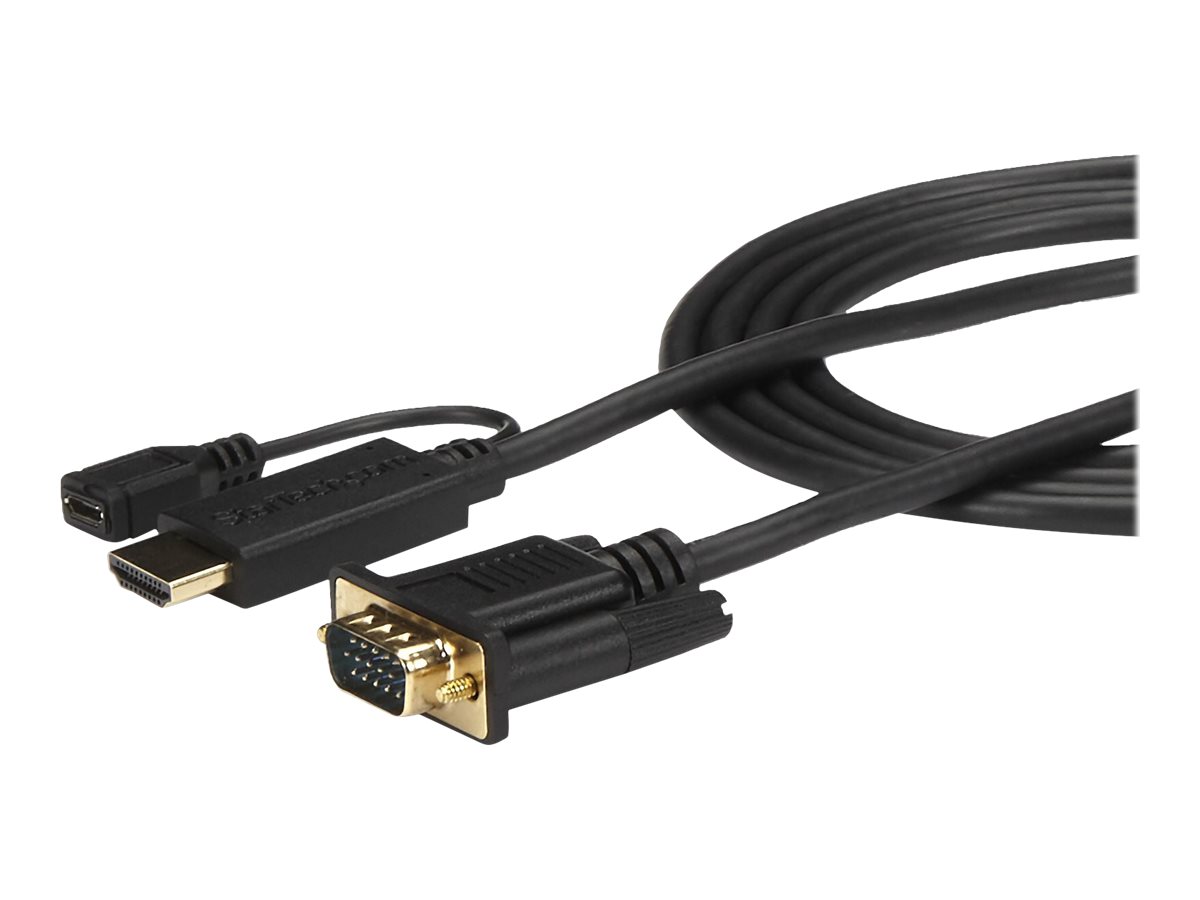 StarTech.com Aktiver HDMI zu VGA Adapter 90cm Schwarz 1920x1200