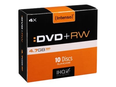Intenso DVDRW 4,7 GB wiederbeschreibbar, 10 St