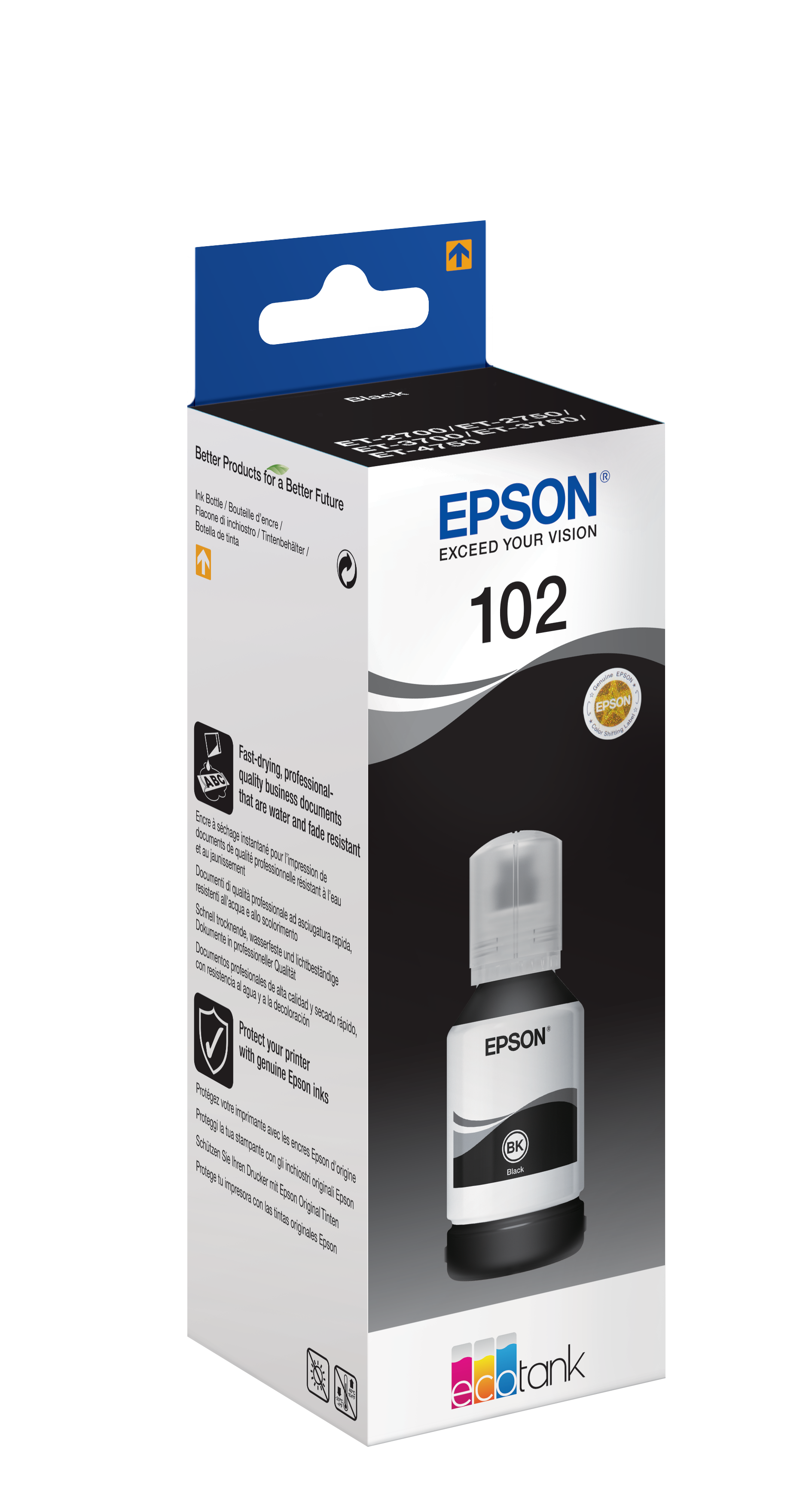 Epson 102 Schwarz Tintenbehälter 127 ml