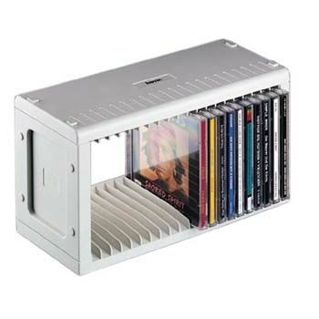 Hama CD Rack 20 Kunststoff Grau