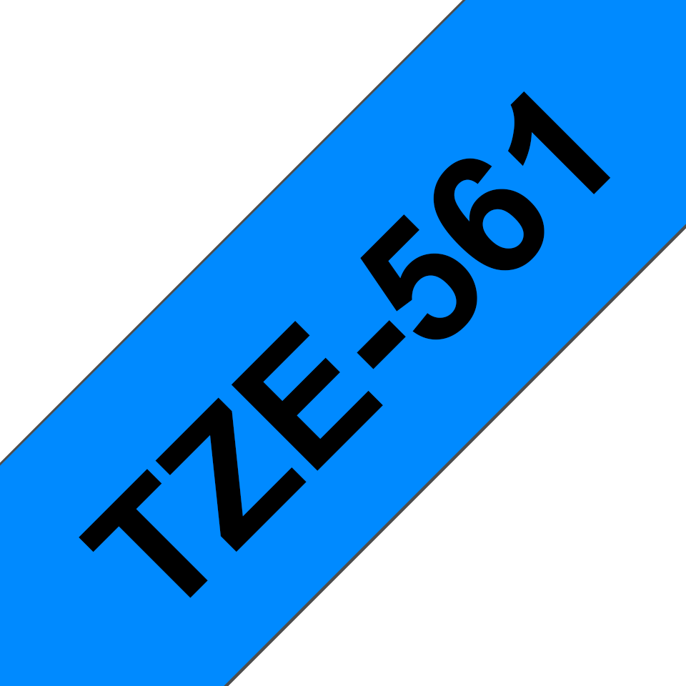 Brother TZe-561 36mm Schwarz auf Blau