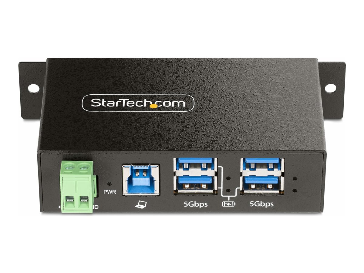 StarTech.com 4-Port Managed USB Hub Heavy Duty Industrial ESD & Surge Protection