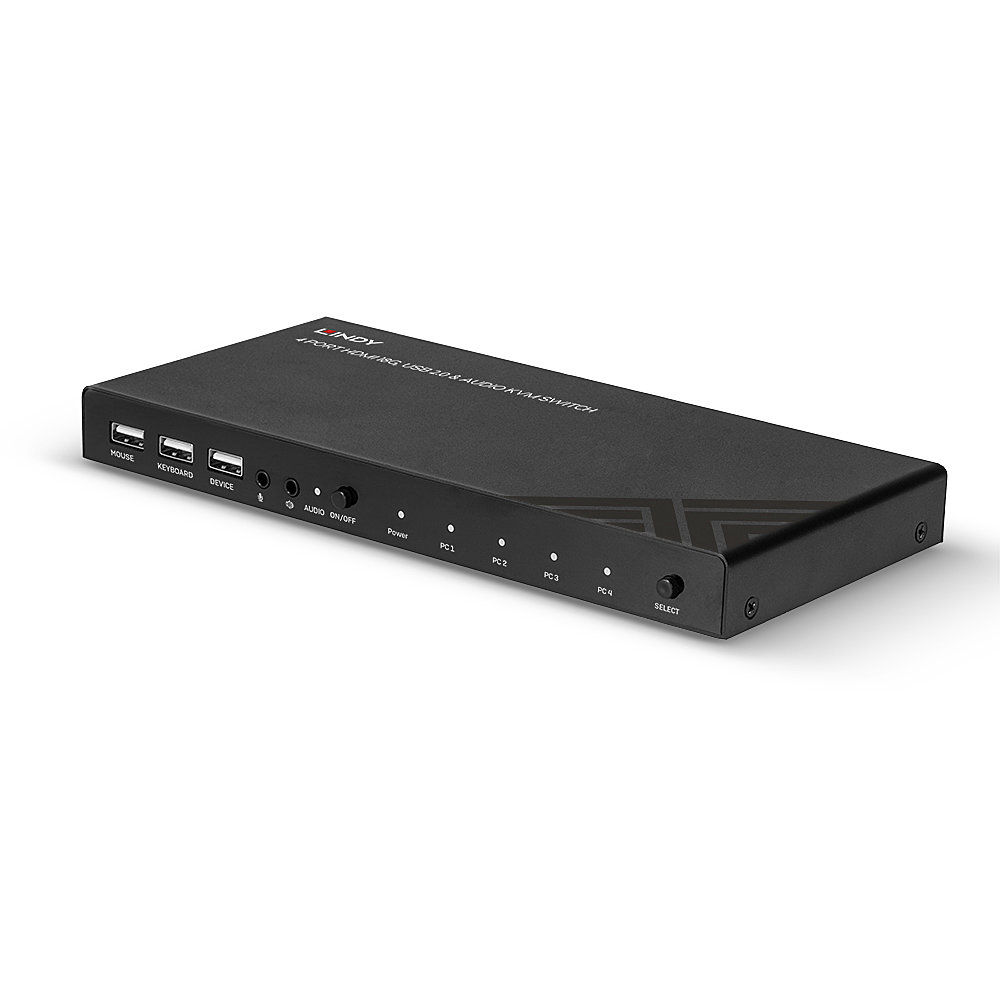 LINDY 4 Port HDMI 18G USB 20 Audio KVM Switch