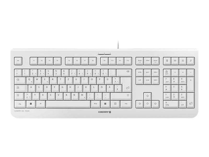 Cherry KC 1000 Tastatur Deutsch Hellgrau