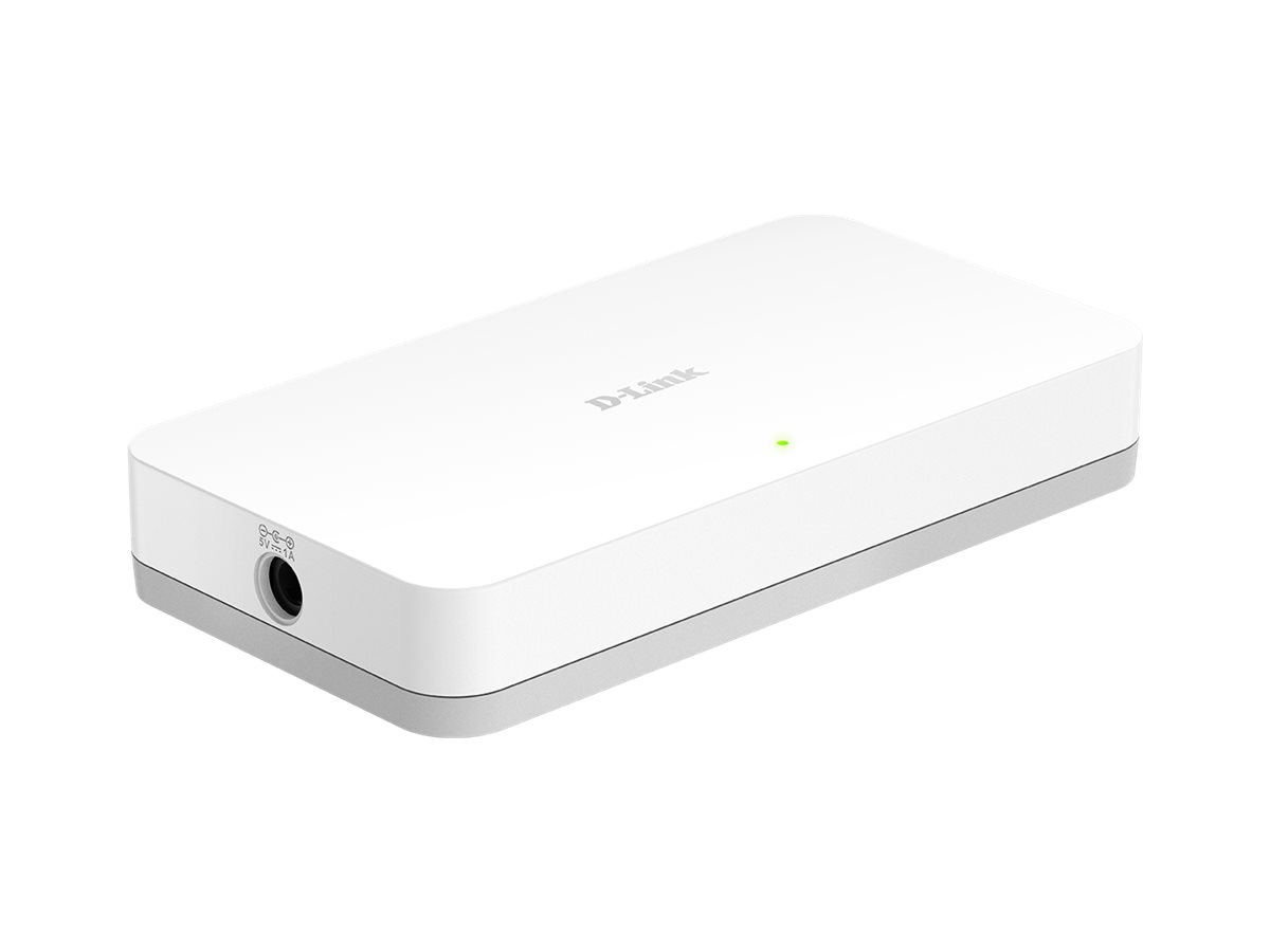 DLINK GOSW8G 8Port Gigabit Easy Desktop Switch 8x 101001000Mbits für bis zu acht EthernetGeräte Plug Play AutoMDIMDX