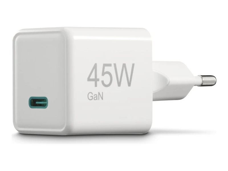 Hama GaN-Ladeadapter 45 Watt Weiß
