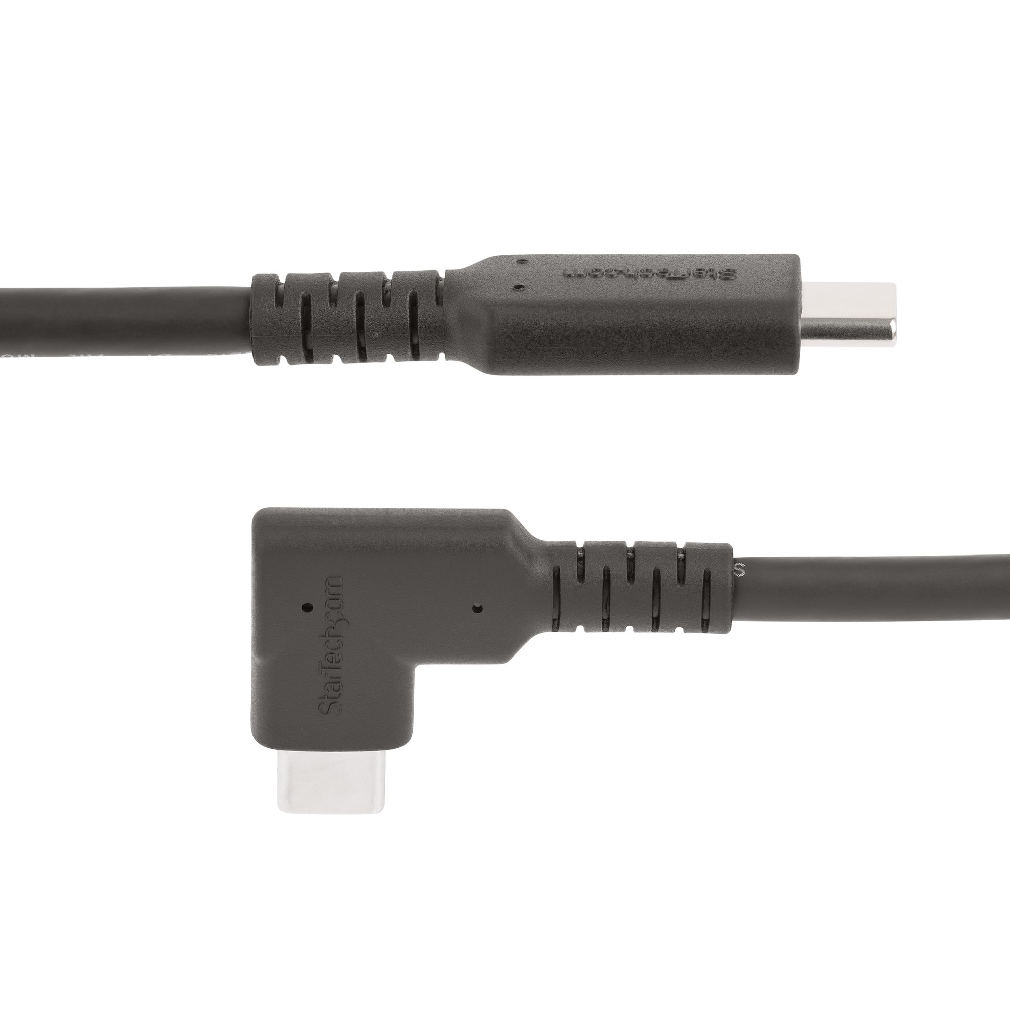 STARTECHCOM 1m USBC Kabel Gewinkelt 10Gbits USB C auf USB C DatenkabelMonitorDocking Station Kabel 4K 100W 90 Grad Winkelstecke